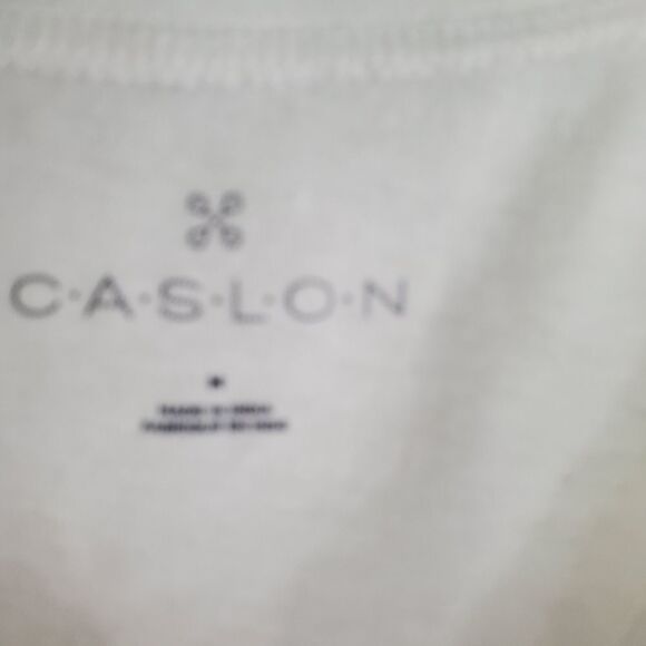 Caslon mixed media peplum top white - Picture 5 of 9
